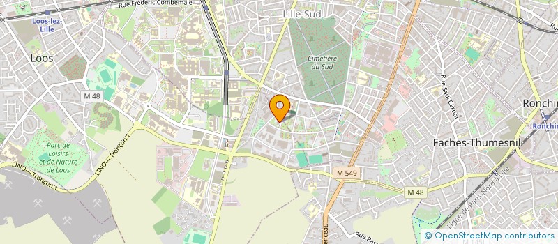 localisation de l'entreprise MONSIEUR LUDOVIC OTTELLO BUSSETTI  LOOS