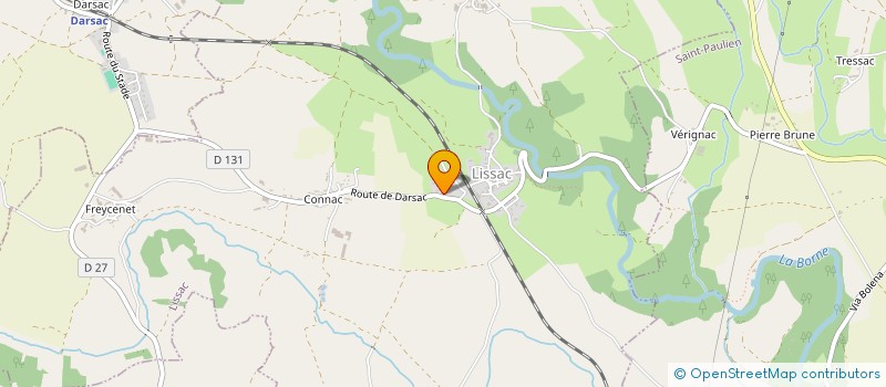 localisation de l'entreprise MONSIEUR LUDOVIC OULIVET  LISSAC