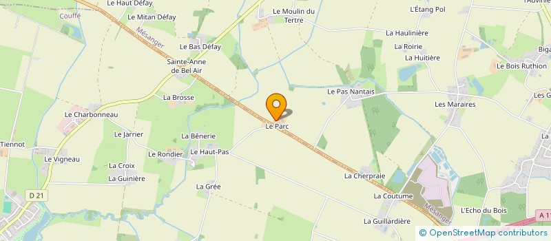 localisation de l'entreprise MONSIEUR LUDOVIC PAGEAUD  MESANGER