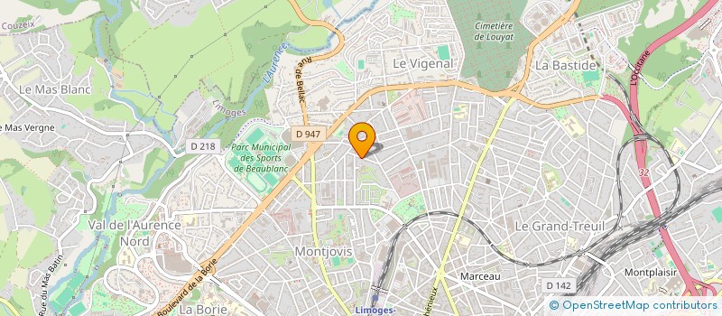 localisation de l'entreprise MONSIEUR LUDOVIC PAGNON à LIMOGES