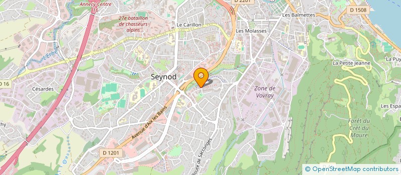 localisation de l'entreprise MONSIEUR LUDOVIC PAGUET à ANNECY