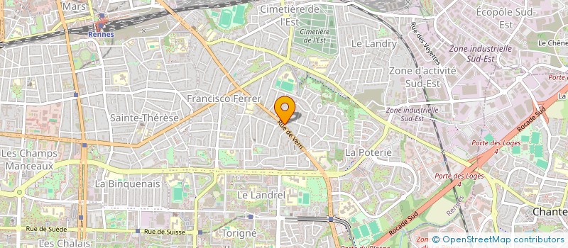 localisation de l'entreprise MONSIEUR LUDOVIC PAILLARD  RENNES