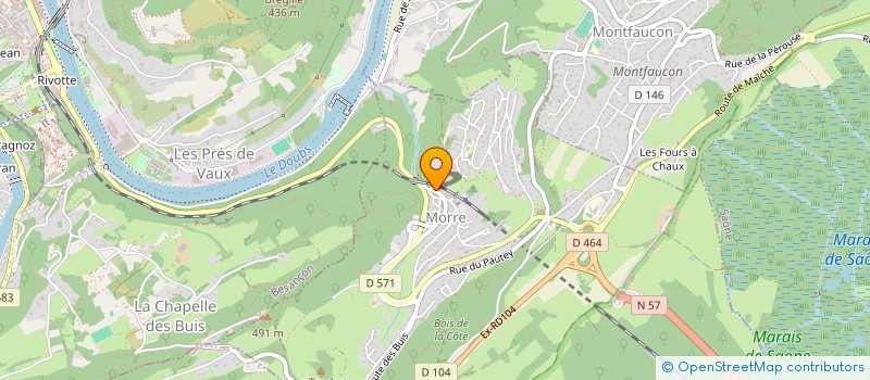 localisation de l'entreprise MONSIEUR LUDOVIC PAILLOT  MORRE