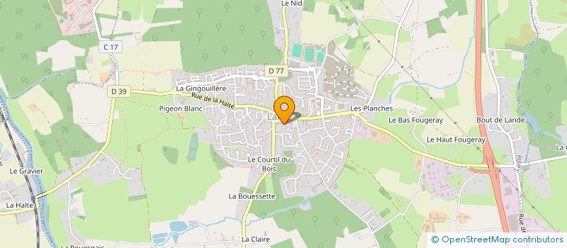 localisation de l'entreprise MONSIEUR LUDOVIC PANAGET  LAILLE