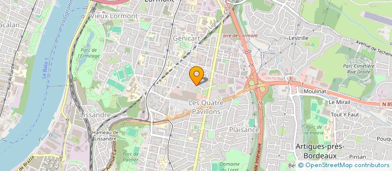 localisation de l'entreprise MONSIEUR LUDOVIC PANCHAUD  LORMONT