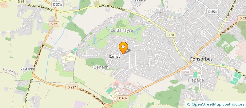 localisation de l'entreprise MONSIEUR LUDOVIC PAPAIS  FONSORBES