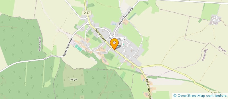 localisation de l'entreprise MONSIEUR LUDOVIC PARFAIT  WASSIGNY