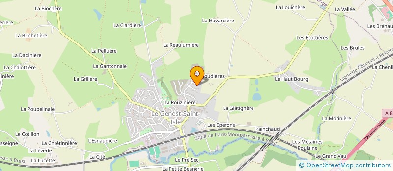 localisation de l'entreprise MONSIEUR LUDOVIC PASQUIER à LE GENEST-SAINT-ISLE