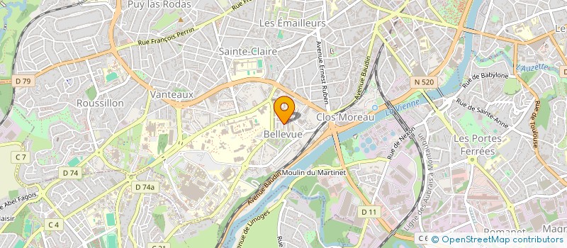 localisation de l'entreprise MONSIEUR LUDOVIC PEIXOTO à LIMOGES