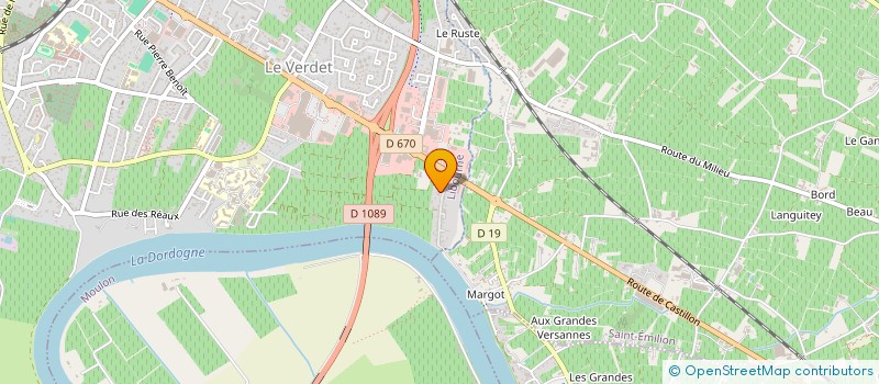 localisation de l'entreprise MONSIEUR LUDOVIC PERCHAT  LIBOURNE