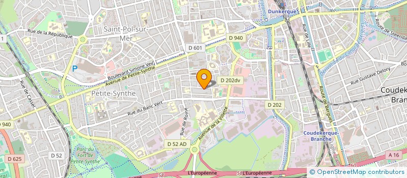 localisation de l'entreprise MONSIEUR LUDOVIC PERCHERON à DUNKERQUE