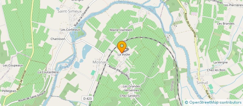 localisation de l'entreprise MONSIEUR LUDOVIC PEREA  MOSNAC-SAINT-SIMEUX