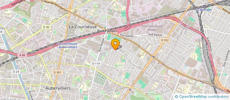 localisation de l'entreprise MONSIEUR LUDOVIC PEROUELLE  AUBERVILLIERS