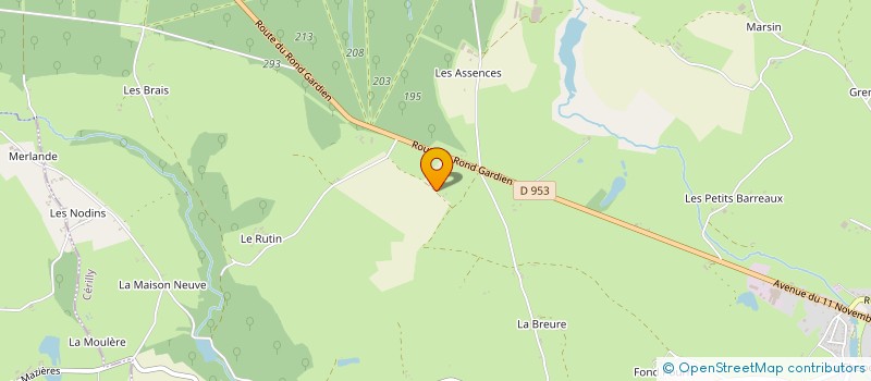 localisation de l'entreprise MONSIEUR LUDOVIC PERRIN  THENEUILLE