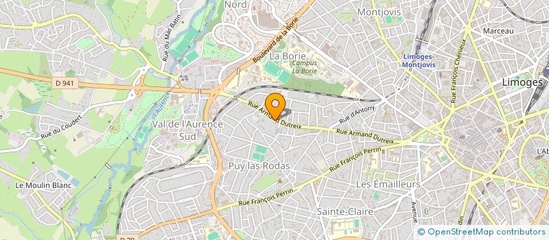 localisation de l'entreprise MONSIEUR LUDOVIC PERRIN à LIMOGES