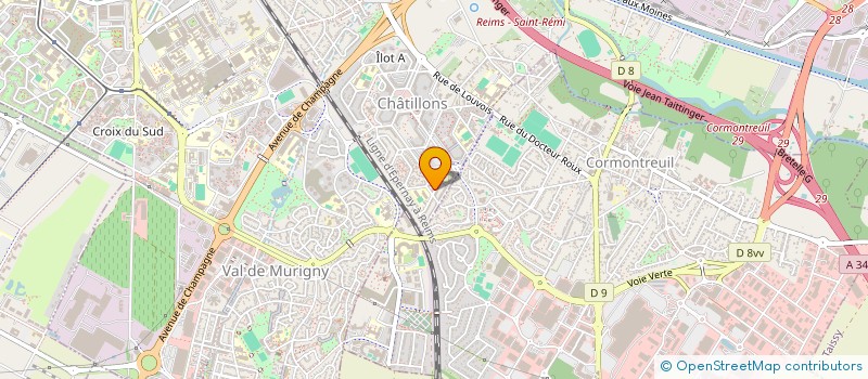 localisation de l'entreprise MONSIEUR LUDOVIC PERRIN  REIMS