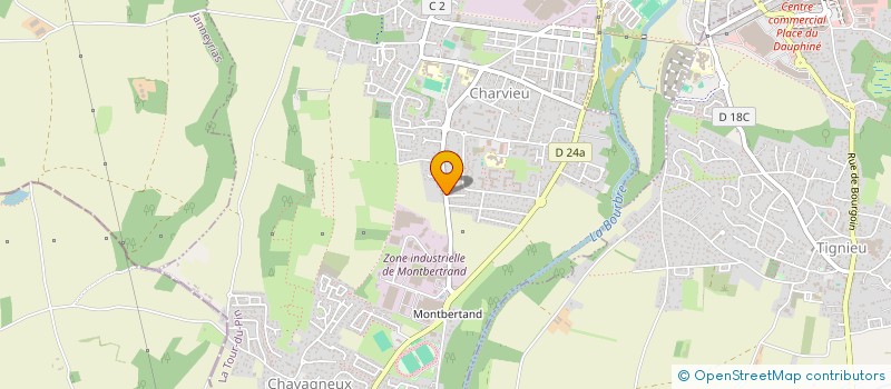 localisation de l'entreprise MONSIEUR LUDOVIC PESSIN à CHARVIEU-CHAVAGNEUX