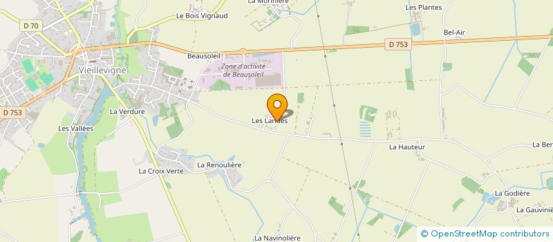 localisation de l'entreprise MONSIEUR LUDOVIC PETIT à VIEILLEVIGNE