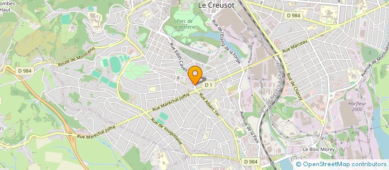 localisation de l'entreprise MONSIEUR LUDOVIC PETITJEAN  LE CREUSOT