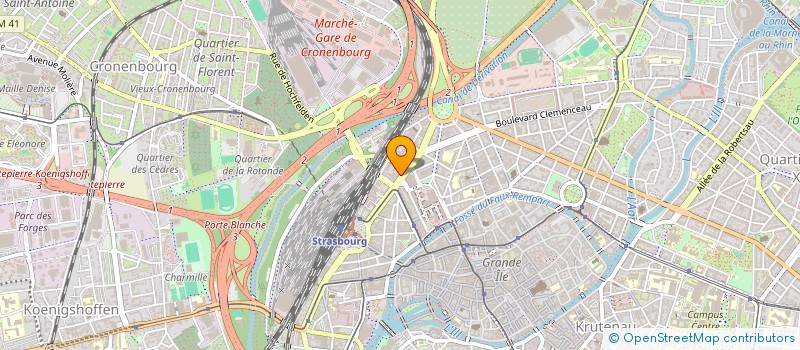 localisation de l'entreprise MONSIEUR LUDOVIC PETROWSKI à STRASBOURG