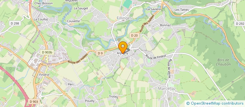 localisation de l'entreprise MONSIEUR LUDOVIC PEYVEL à FILLINGES