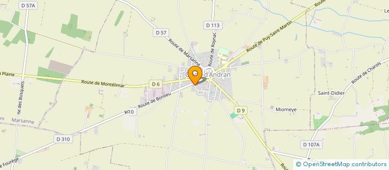 localisation de l'entreprise MONSIEUR LUDOVIC PEZIERE  CLEON-D'ANDRAN