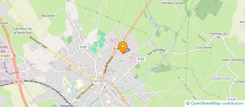 localisation de l'entreprise MONSIEUR LUDOVIC PHILIPPE  VALOGNES