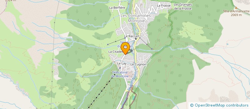 localisation de l'entreprise MONSIEUR LUDOVIC PIERRE  LES CONTAMINES-MONTJOIE