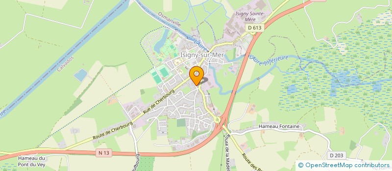 localisation de l'entreprise MONSIEUR LUDOVIC PIERREDON  ISIGNY-SUR-MER