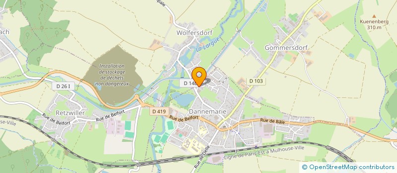 localisation de l'entreprise MONSIEUR LUDOVIC PIGNARD  DANNEMARIE