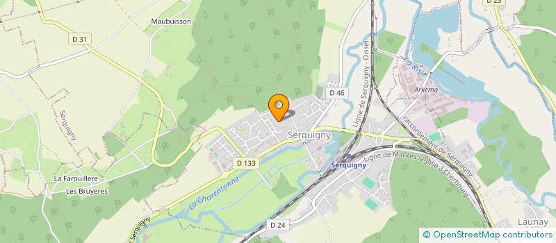 localisation de l'entreprise MONSIEUR LUDOVIC PINARD  SERQUIGNY