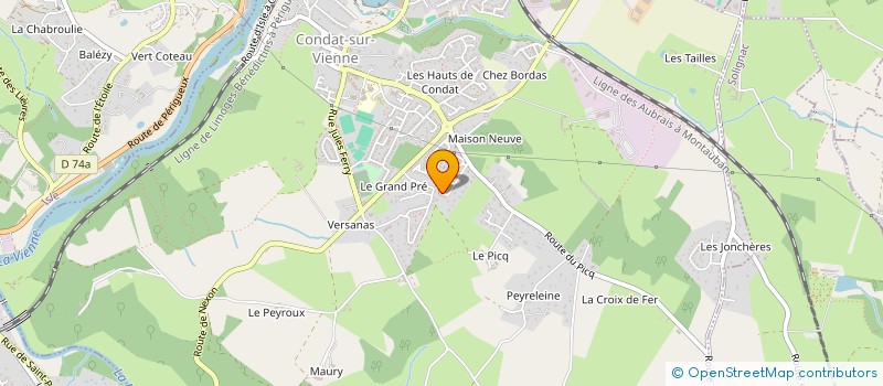 localisation de l'entreprise MONSIEUR LUDOVIC PIPERAUD  CONDAT-SUR-VIENNE