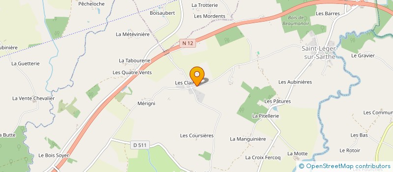 localisation de l'entreprise MONSIEUR LUDOVIC PLATEL à SAINT-LEGER-SUR-SARTHE
