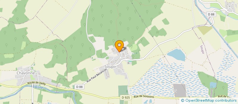 localisation de l'entreprise MONSIEUR LUDOVIC POCHON  SOUPIR