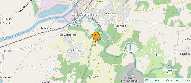 localisation de l'entreprise MONSIEUR LUDOVIC POINCET à ROCHECHOUART