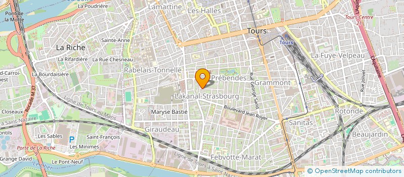 localisation de l'entreprise MONSIEUR LUDOVIC POINCLOUX  TOURS