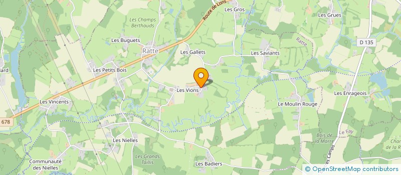 localisation de l'entreprise MONSIEUR LUDOVIC PONCET  RATTE