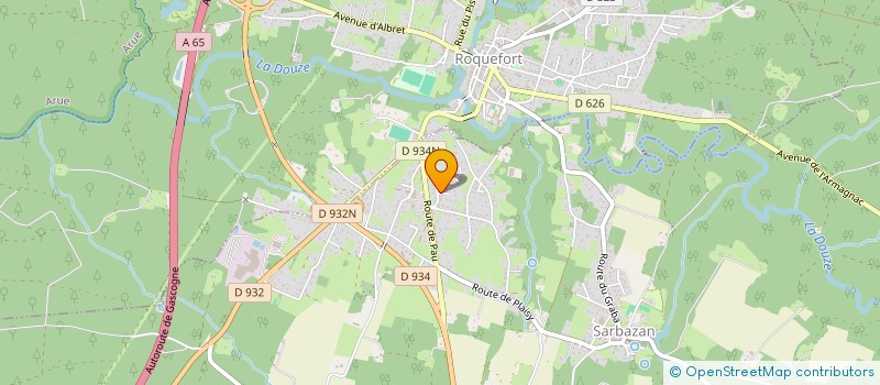 localisation de l'entreprise MONSIEUR LUDOVIC POTEAUX  SARBAZAN