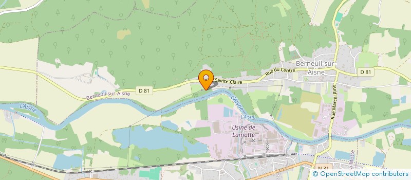 localisation de l'entreprise MONSIEUR LUDOVIC POTET  BERNEUIL-SUR-AISNE