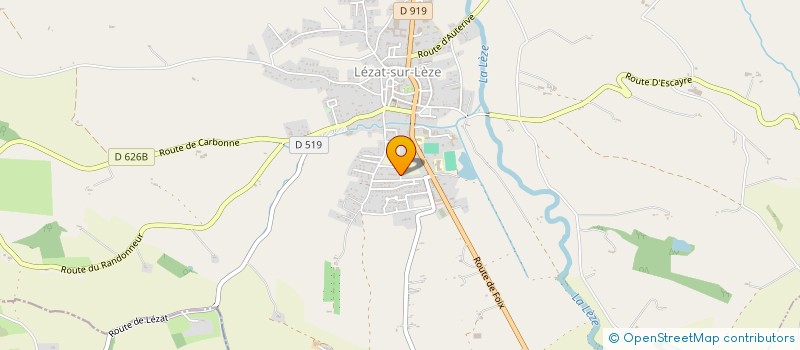 localisation de l'entreprise MONSIEUR LUDOVIC POTHIER à LEZAT-SUR-LEZE