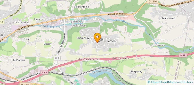 localisation de l'entreprise MONSIEUR LUDOVIC PRAIA CARRANCA  SAINT-CLAIR-DE-LA-TOUR