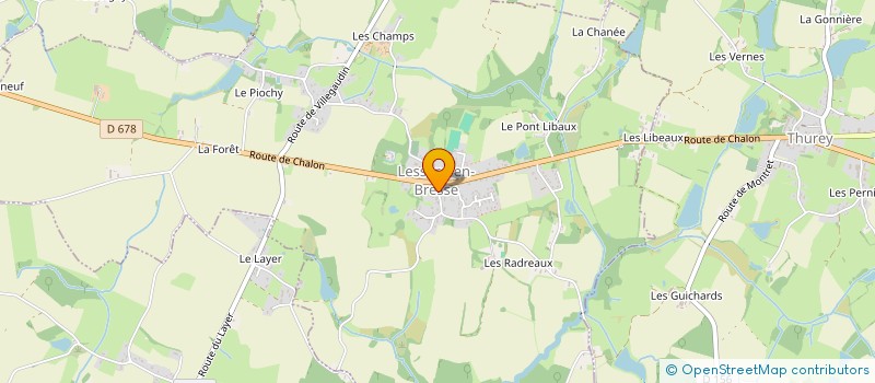 localisation de l'entreprise MONSIEUR LUDOVIC PRUDENT  LESSARD-EN-BRESSE