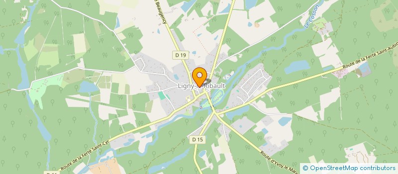 localisation de l'entreprise MONSIEUR LUDOVIC PRUDHOMME à LIGNY-LE-RIBAULT