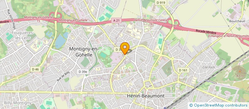 localisation de l'entreprise MONSIEUR LUDOVIC PUCHOIS à HENIN-BEAUMONT