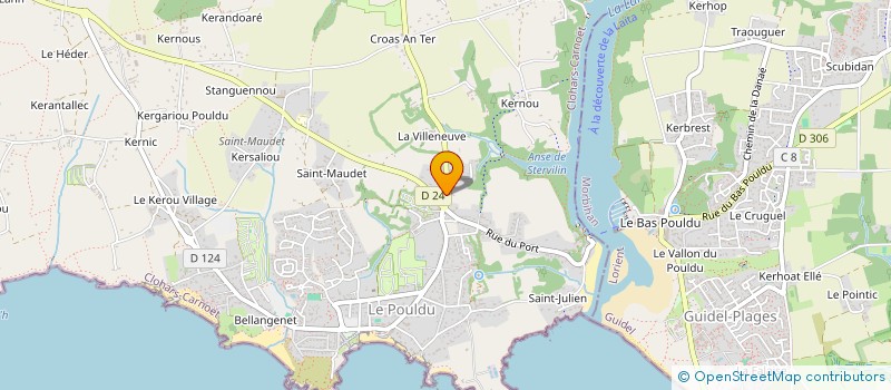 localisation de l'entreprise MONSIEUR LUDOVIC QUENEC HDU à CLOHARS-CARNOET