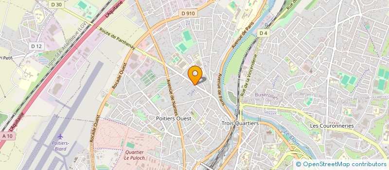 localisation de l'entreprise MONSIEUR LUDOVIC QUENEUILLE à POITIERS