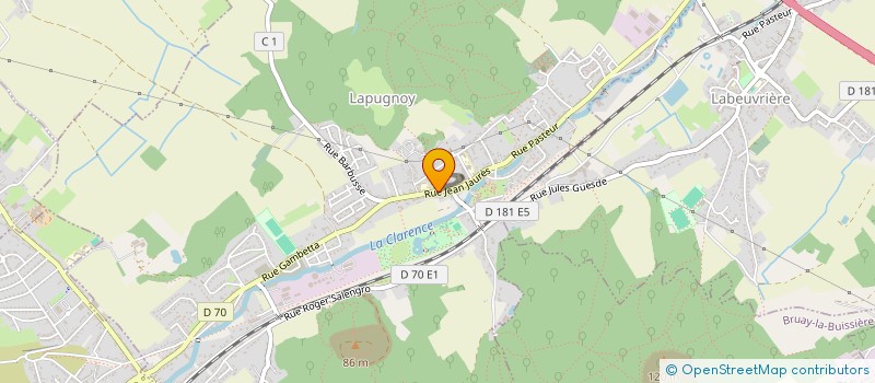 localisation de l'entreprise MONSIEUR LUDOVIC QUENSON  LAPUGNOY