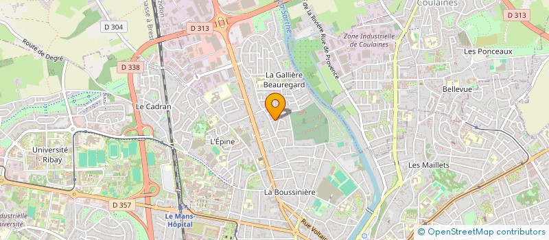 localisation de l'entreprise MONSIEUR LUDOVIC QUINTARD  LE MANS