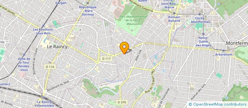 localisation de l'entreprise MONSIEUR LUDOVIC RACHFELD à CLICHY-SOUS-BOIS