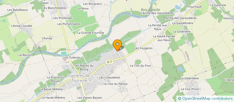 localisation de l'entreprise MONSIEUR LUDOVIC RADEAU  LIGNIERES-DE-TOURAINE